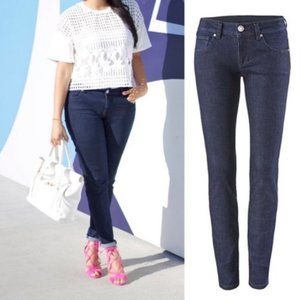 *CAbi #3040 Skinny Knight Jeans Womens Size 6 Dark Wash Cotton Blend Pant